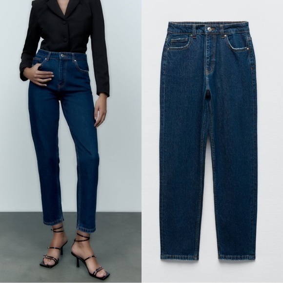 NWT Zara Z1975 Mom Fit Jeans - Picture 1 of 11